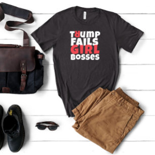 Camiseta Blogueiro anti-trump feminista slogan vermelho neg