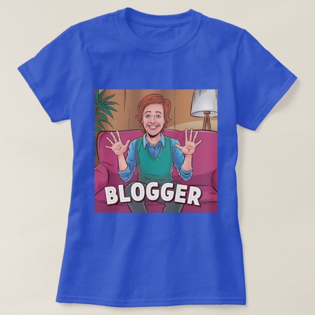 Camiseta Blogueiro Carreira T-Shirt (Frente do Design)