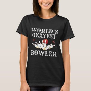 Camiseta Blogueiro da Equipe de Boliches de Bowler, no Mund