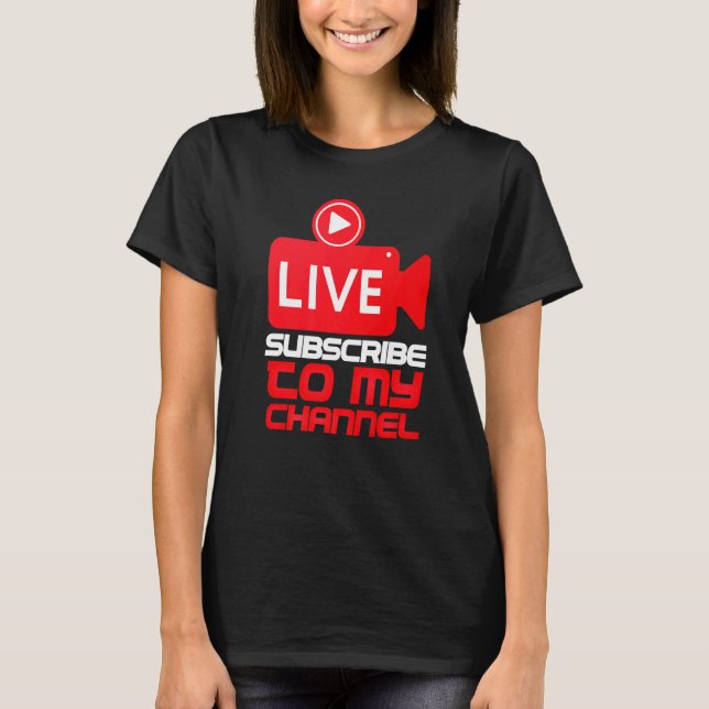 Camiseta Blogueiro do Live Irl Streaming Streaming Creator (Frente)