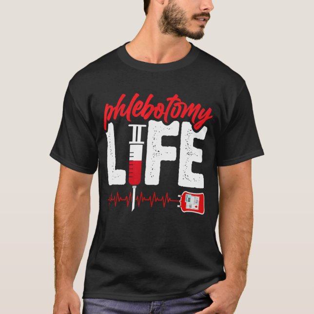 Camiseta Blogueiros Flebotomistas Homens Flebotomistas (Frente)