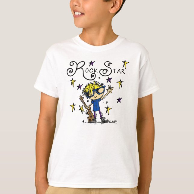 Camiseta Blond Boy Rock Star (Frente)