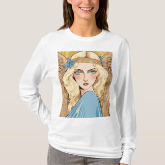 Camiseta Blonde Angel Art Noveau