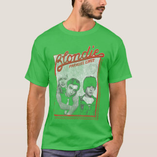 Camiseta Blondie Parallel Lines Heart of Glass Foto Antiga