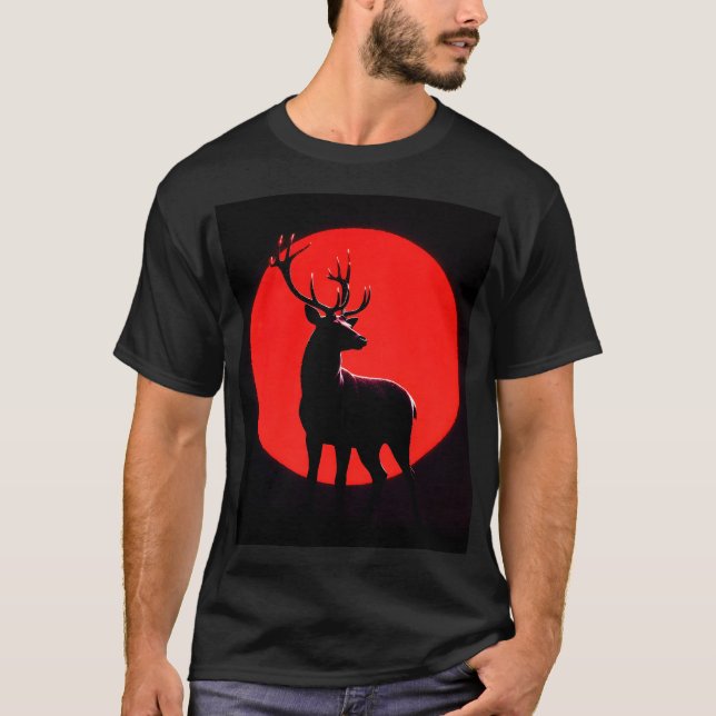 Camiseta Blood Moon Deer (Frente)