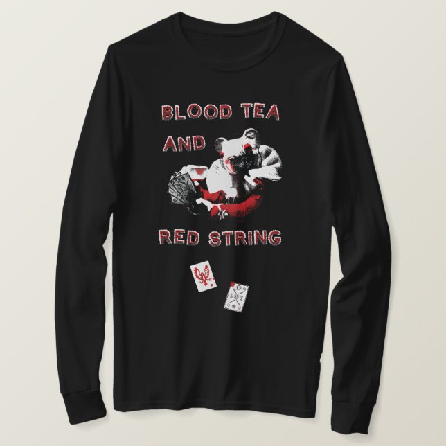 Camiseta Blood Tea and Red String Long Sleeve (Frente do Design)