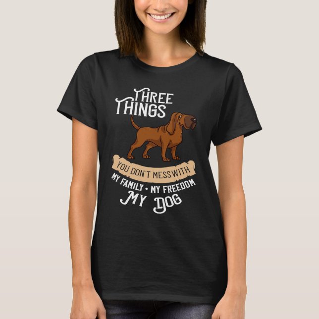 Camiseta Bloodhound Dog  Puppies Owner (Frente)
