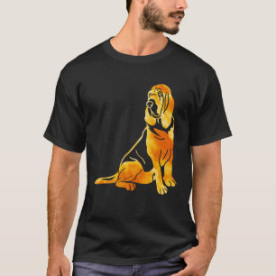 Camiseta Bloodhound Orange Retro & Vintage Bloodhound Owner