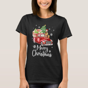 Camiseta Bloodhound Rides Red Truck Natal Pajama