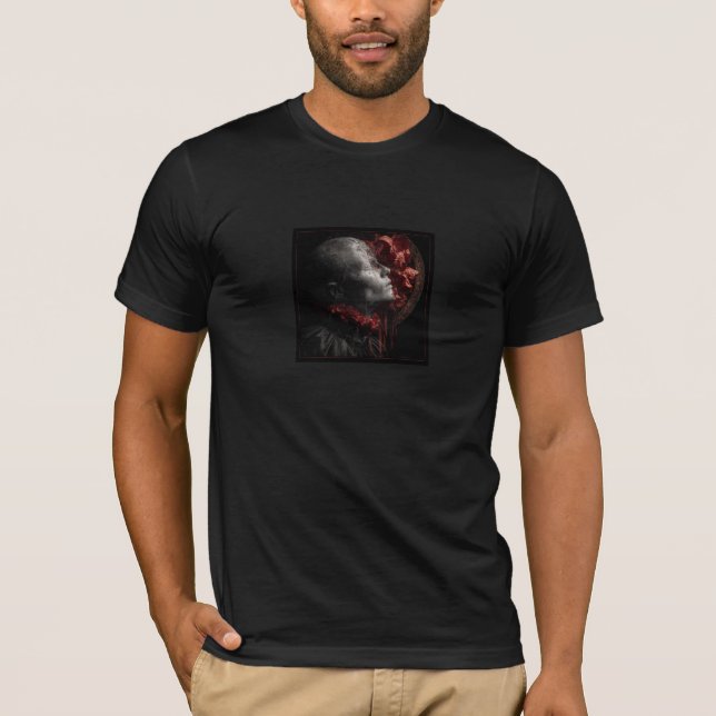 Camiseta Bloodlit Benediction — Gothic Fine Art (Frente)