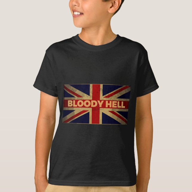 Camiseta Bloody Hell for Anglophilipines Engraçado Reino Un (Frente)