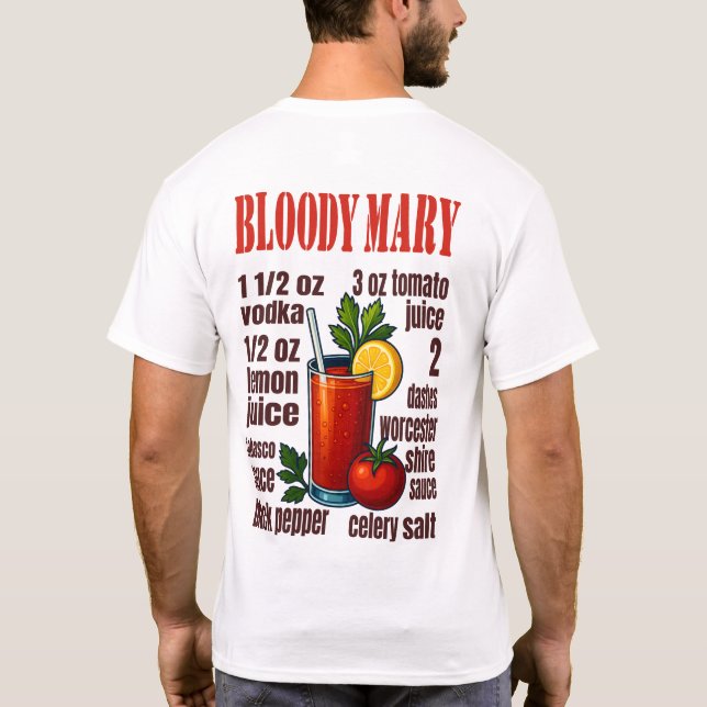Camiseta Bloody Mary T-Shirt – Bold Brunch Cocktail  (Verso)