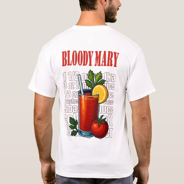 Camiseta Bloody Mary T-Shirt – Bold Brunch Cocktail (Verso)