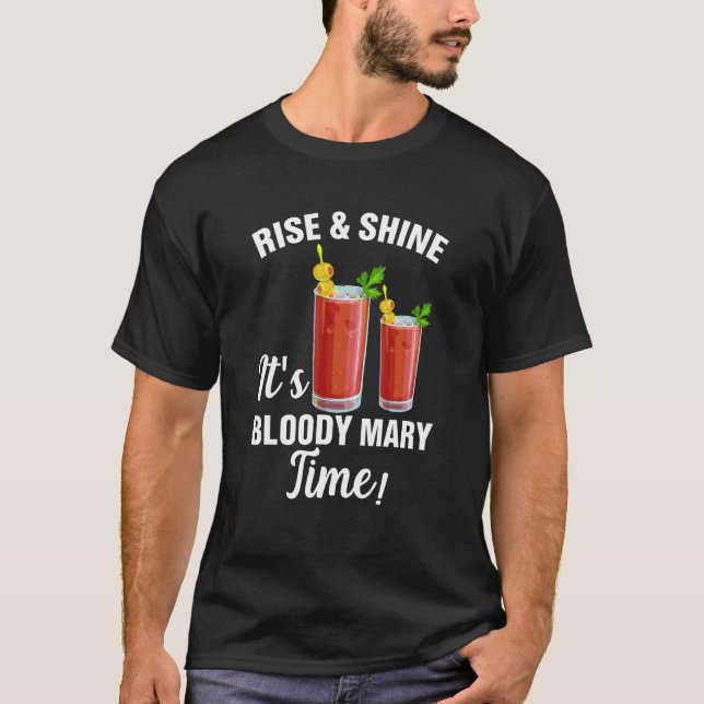 Camiseta Bloody Mary Time Cute Coctail Raparigas Vestidas (Frente)