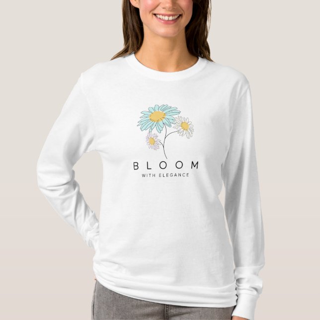 Camiseta Bloom com Elegância (Frente)