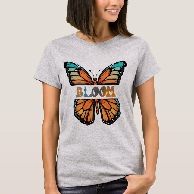 Camiseta Bloom - Design de borboleta (Frente)