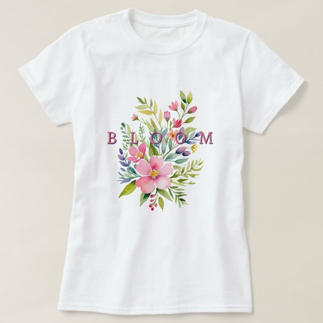 Camiseta Bloom - Floral (Frente do Design)