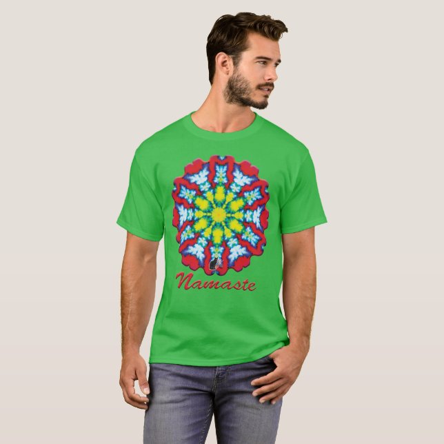 Camiseta Bloom Namaste Kaleidoscope T-shirt (Frente Completa)