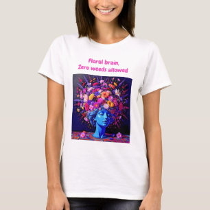 Camiseta "Bloom of Eternity" - Um Retrato Surreal Colorido