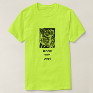 Camiseta Bloom With Grace – Desenho Floral Inspira