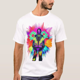 Camiseta Bloom Y2K: Tecido Atende à Natureza Luminescente