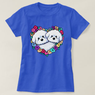 Camiseta Blooming Heart Bichons