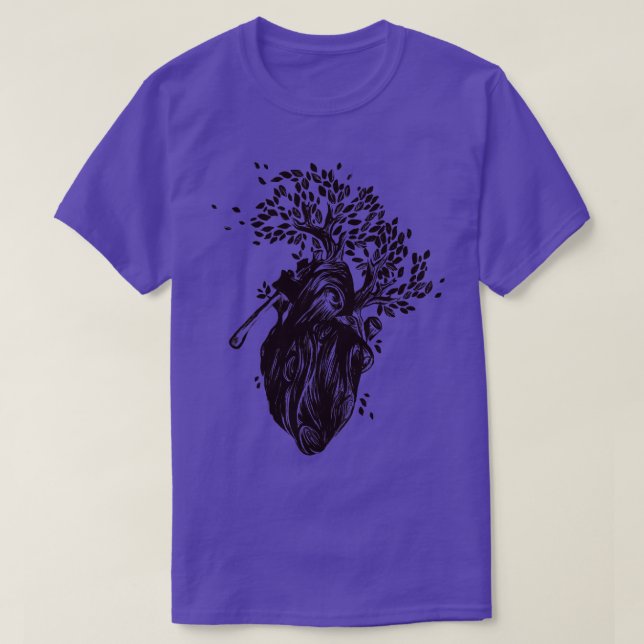 Camiseta Blooming Heart Love por Tobe Fonseca (Frente do Design)