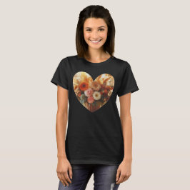 Camiseta Blooming Heart sem texto