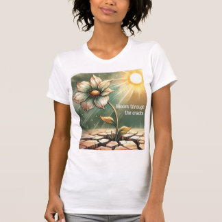 Camiseta Blooming in Adversity – Floral Art