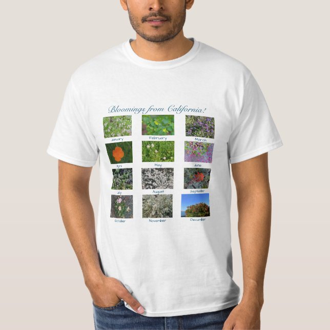 Camiseta Bloomings da Califórnia (Frente)