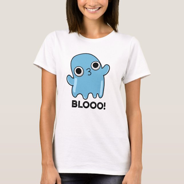 Camiseta Blooo Funny Blue Ghost Pun (Frente)