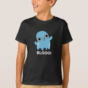 Camiseta Blooo Funny Blue Ghost Pun Dark BG