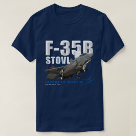 Camiseta Bloqueado Martin F- 35B Relâmpago II Foco furtivo
