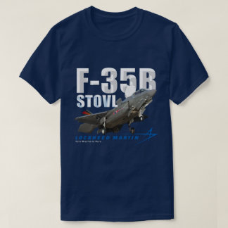 Camiseta Bloqueado Martin F- 35B Relâmpago II Foco furtivo