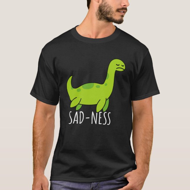 Camiseta Bloquear Criptozoologia Triste Ness Monster (Frente)