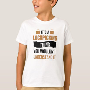 Camiseta Bloquear Presente para Separação Lockpicker de
