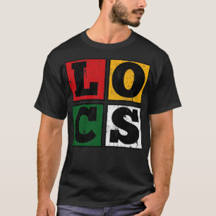 Camiseta Bloqueia Dreadlocks Cores Afrocentricas