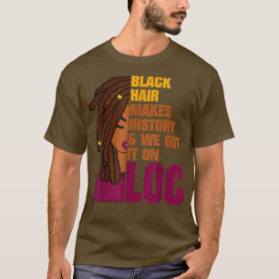 Camiseta Bloqueia Histórico Preto Mês 