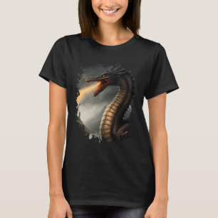 Camiseta Bloqueio de backprint Ness Monstre a dra de combat