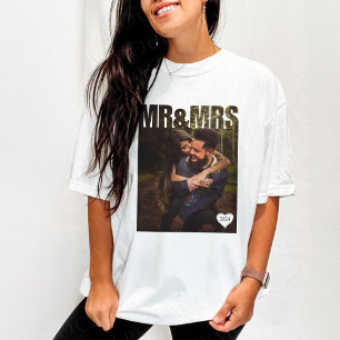 Camiseta Bloqueio de Foto do Sr. & Sra.