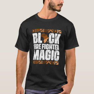 Camiseta Bloqueio de Incêndio Preto Mágico História Preta M
