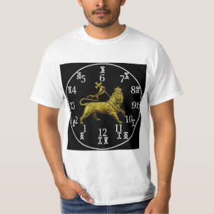 Camiseta Bloqueio do Leão Etíope - Números Amáricos e I