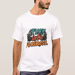 Camiseta Bloqueio em Design de Camisa-T de Confiança para H