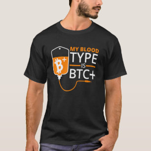 Camiseta Bloqueio Meu Tipo De Sangue É Criptomoeda De Bitmo