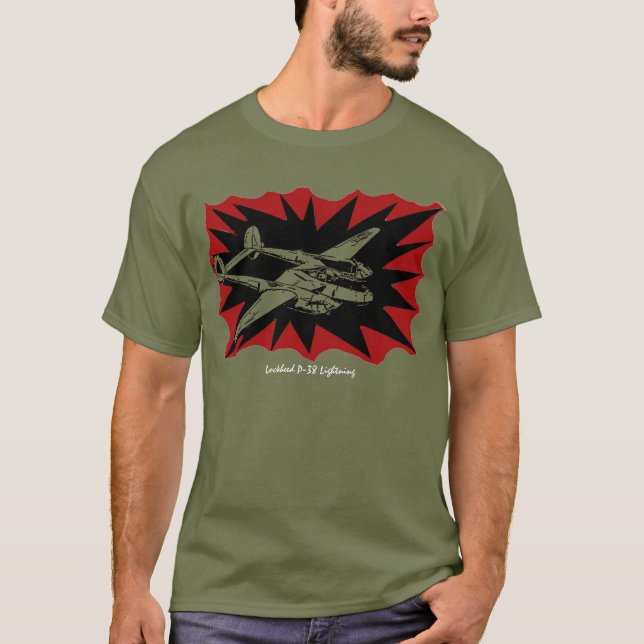 Camiseta Bloqueio P-38 Iluminação T-Shirt (Frente)