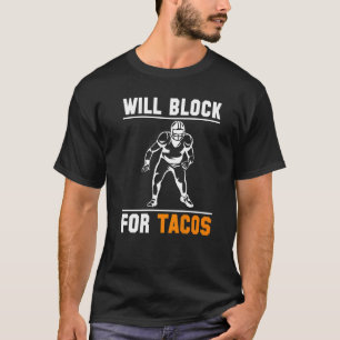 Camiseta Bloqueio Para Tacos Linebacker Lineman Futebol