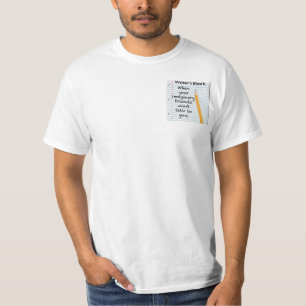 Camiseta Bloqueio T-Shirt do Escritor