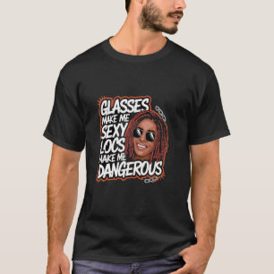 Camiseta Bloqueios me fazem perigosíssima afro negro americ