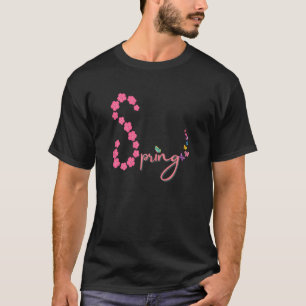 Camiseta Blossom borboleta-de-flor-rosa - Primavera da esta