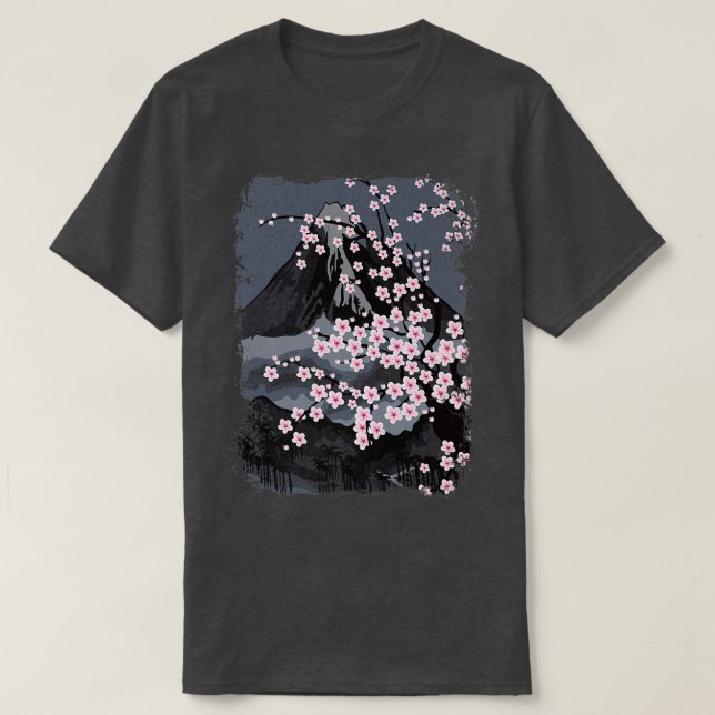 Camiseta Blossom de Cereja Bonito, Sakura com Mou (Frente do Design)